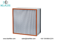 Glassfibermedia HEPA Filter Op hoge temperatuur met SUS-de Separators van het Kaderaluminium