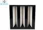 ABS V Bank Filter , Pleated HEPA Air Filters HVAC System With Plastic Frame