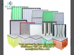 Eenmalige gevlegde luchtfilters G4 voor industriële airconditioning met voorfiltering